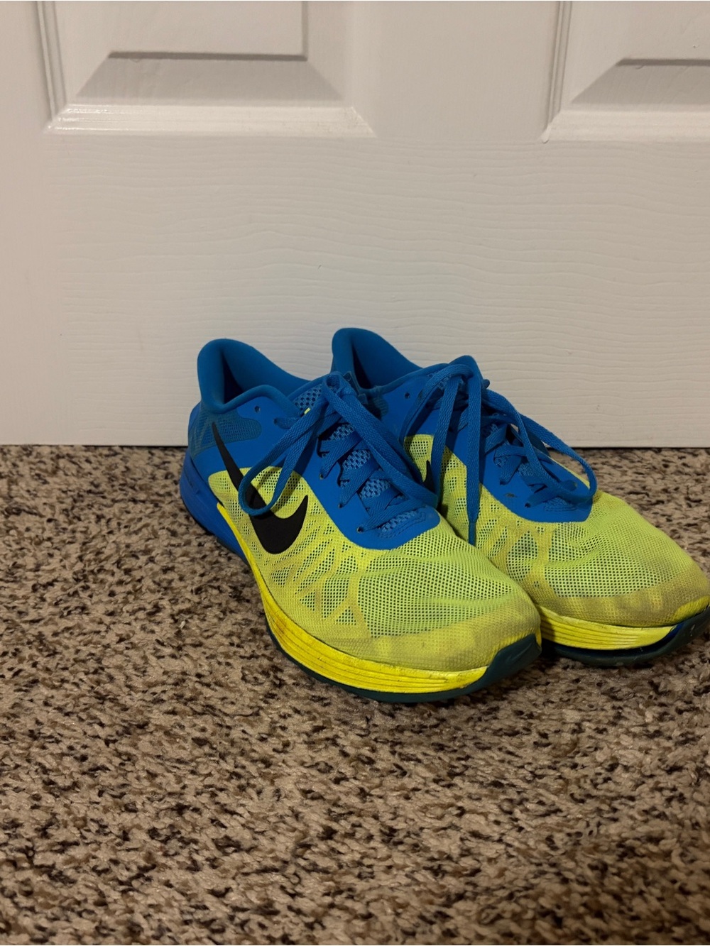 Nike Women’s Blue and Yellow Running Shoes
